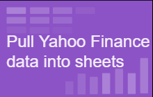 An image of the FINANCE for Yahoo Addon for Google Sheets