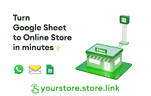 An image of the Sheet to Store.link Addon for Google Sheets