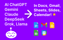An image of the WorkGPT: ChatGPT Gemini GPT for Sheets™ Doc™ Slide Addon for Google Sheets