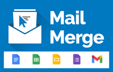 An image of the Mail Merge Addon for Google Sheets