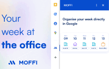 An image of the MOFFI Desk, Room & parking Booking Addon for Google Sheets