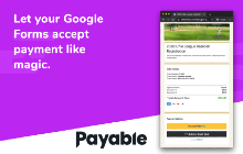 An image of the Payable Forms Addon for Google Sheets