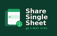 An image of the Share Single Sheet - 2 Way Editing Sync Addon for Google Sheets